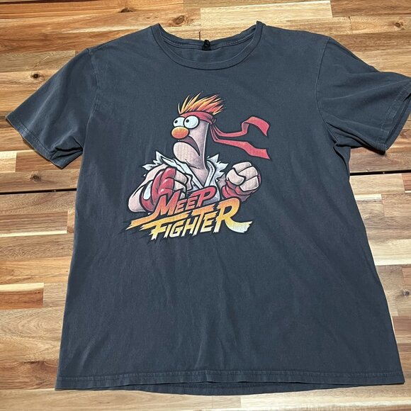 Muppet Beaker T Shirt Adult Large Meep Fighter Parody Humorous Funny - Picture 1 of 7